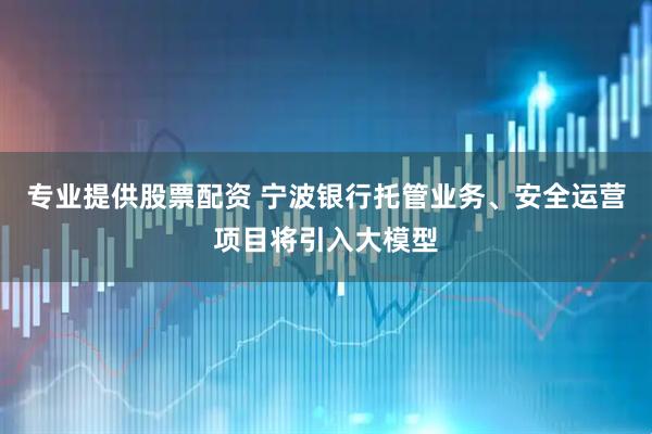 专业提供股票配资 宁波银行托管业务、安全运营项目将引入大模型